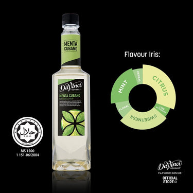 DaVinci Menta Cubano Syrup 750ml – Premium Mojito Lime & Mint Flavour